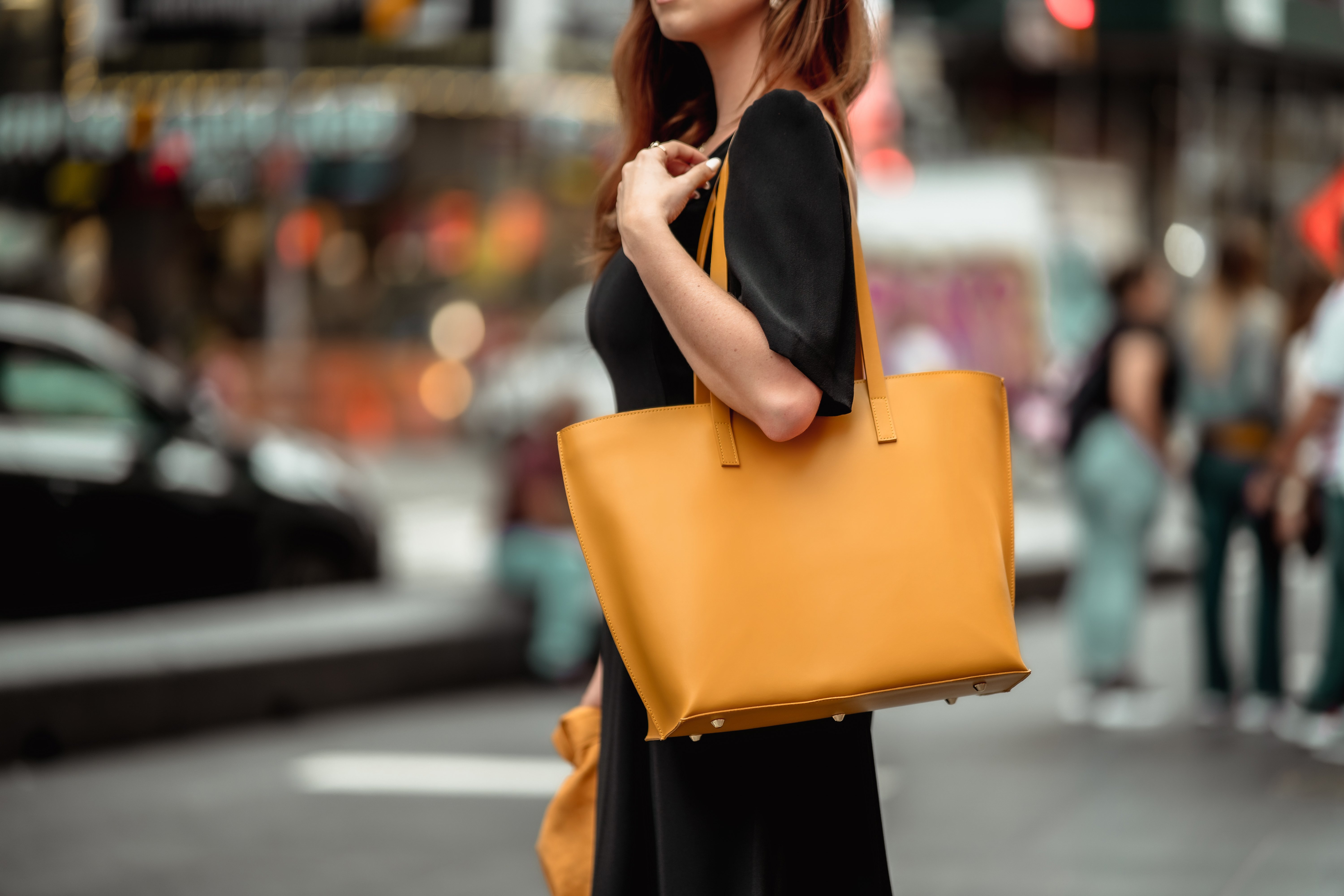 TOREBKA SKÓRZANA ŻÓŁTA